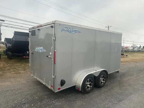 2022-NITRO-7X14-SNOWMOBILE-ENCLOSED-CARGO-TRAILER-RAMP-DOOR-2.webp 2022 Nitro 7×14 Snowmobile Trailer