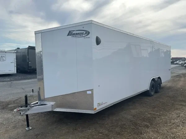 Formula 8.5 x 24 Aluminum Enclosed Car Hauler  -  V Nose