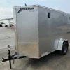 2025-HOMESTEADER-5X10-ENCLOSED-CARGO-TRAILER-BARN-DOORS-3.webp Homesteader 5 x 10 Enclosed V-Nose Cargo Trailer