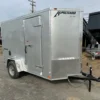 2025-HOMESTEADER-5X10-ENCLOSED-CARGO-TRAILER-BARN-DOORS-4.webp Homesteader 5 x 10 Enclosed V-Nose Cargo Trailer