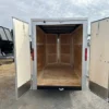 2025-HOMESTEADER-5X10-ENCLOSED-CARGO-TRAILER-BARN-DOORS-5.webp Homesteader 5 x 10 Enclosed V-Nose Cargo Trailer