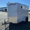 2025-HOMESTEADER-5X8-ENCLOSED-CARGO-TRAILER-BARN-DOORS-3.webp Homesteader 5 x 8 Enclosed V Nose Cargo