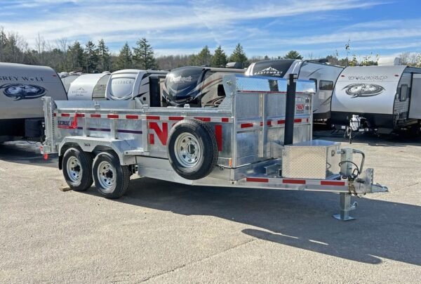 3D57F48D-0CFF-4C3E-9274-90352EBC33B1.jpg 2025 N&N Trailers 7×14 14K Galvanized Hydraulic Dump Trailer