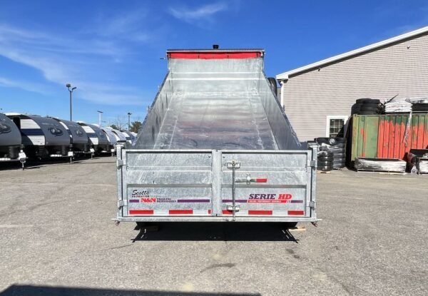 44557D62-9D05-4E6A-9C60-6368011EAD30.jpg 2025 N&N Trailers 7×14 14K Galvanized Hydraulic Dump Trailer