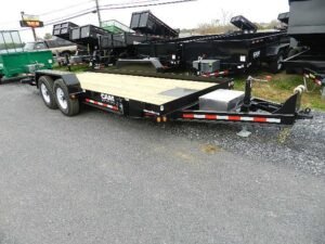 CAM Superline 7 x 20 Equipment Trailer Powered Tilt Deck