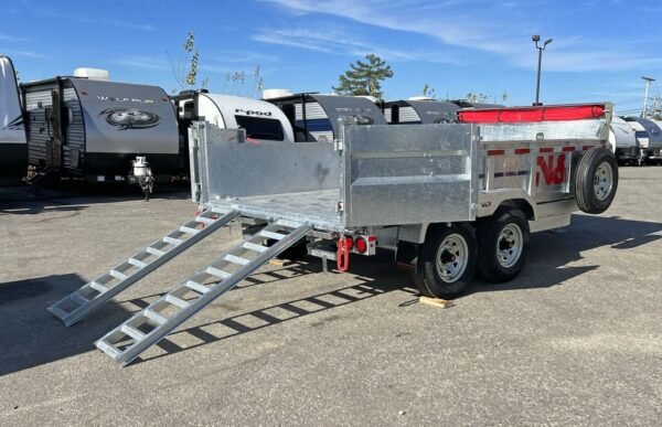 A36675E3-982E-49E5-8924-7A8C04C217A2.jpg 2025 N&N Trailers 7×14 14K Galvanized Hydraulic Dump Trailer