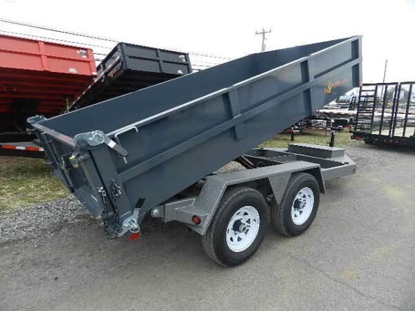 BWISE-6x12-Dump-Trailer-Combo-Gate-Ladder-Ramps-4-1.jpg BWise 6 x 12 Low Profile Dump Trailer Combo Gate and Ramps