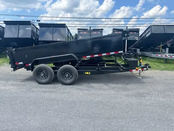 Big-Tex-7-x-14-Dump-Trailer-Combo-Gate-Slide-Out-Ramps-Scissor-Lift-Tarp-Kit-14LX-6.webp Big Tex 7 x 14 Channel Frame Dump Trailer 14LX