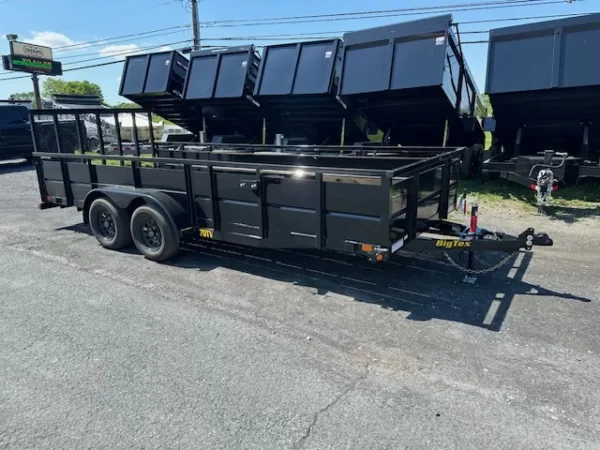 Big-Tex-70TV-7-x-18-Landscape-Utility-Trailer-Solid-Steel-Sides-Rear-Ramp-Gate-2.webp Big Tex 7 x 18 Landscape Utility Trailer