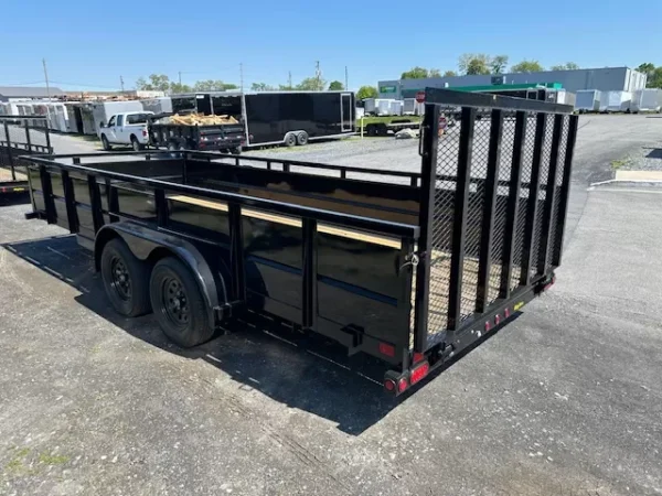 Big-Tex-70TV-7-x-18-Landscape-Utility-Trailer-Solid-Steel-Sides-Rear-Ramp-Gate-4.webp Big Tex 7 x 18 Landscape Utility Trailer