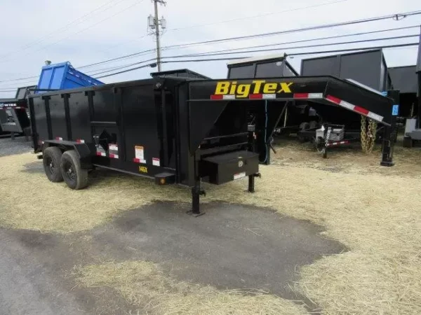 Big-Tex-7x16-Gooseneck-Dump-Trailer-14GX-Scissor-Lift-Solid-Steel-Side-Extensions-3.webp Big Tex 7 x 16 Gooseneck Dump Trailer Solid High Sides