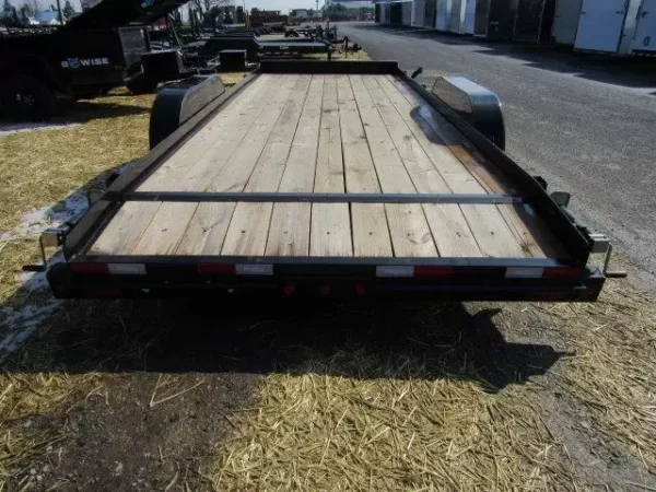Big-Tex-7x20-Open-Car-Trailer-Wood-Deck-Slide-Out-Ramps-10K-GVW-1.webp Big Tex 83″ x 20′ Wood Deck Open Car Trailer 10K GVW