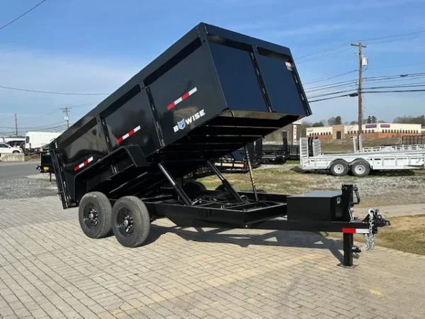 Bwise-7-x-14-High-Side-Dump-Trailer-Barn-Doors-7K-Axles-Slide-Out-Ramps-DT714LP-LE-3.webp BWise 7 x 14 High Side Dump Trailer Barn Doors