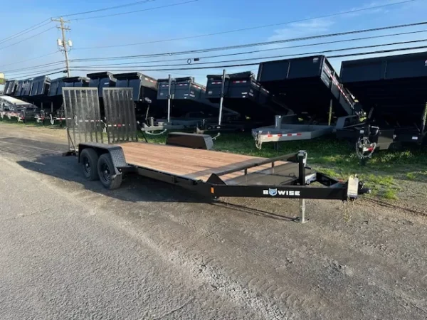 Bwise-7-x-18-Low-Profile-Equipment-Trailer-EH18-10-Split-Landscape-Gate-5.webp BWise 7 x 18 Equipment Trailer Split Landscape Ramp
