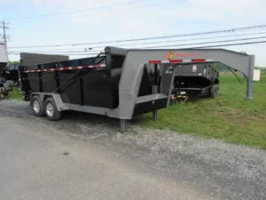 BWise 7 x 16 Heavy Duty Gooseneck Dump Ultimate Dump Trailer