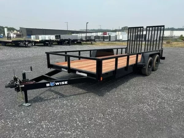 Bwise-7x18-Equipment-Trailer-Split-Landscape-Gate-Adjustable-Coupler-2.webp BWise 7 x 18 Equipment Trailer Split Landscape Ramp
