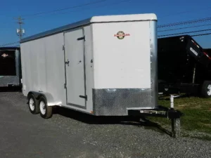 Carry On 7 x 16 Enclosed V-Nose Cargo Trailer