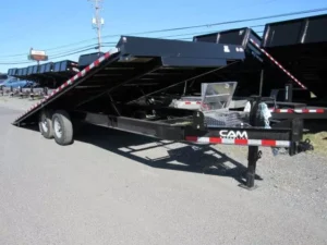CAM Superline 8 x 24 Equipment Trailer Powered Full Tilt