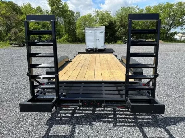 Cam-Superline-7x18-Equipment-Trailer-Self-Clean-Beavertail-Ladder-Ramps-Skid-Steer-Trailer-2.webp CAM Superline 7 x 18 Equipment Trailer