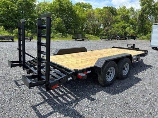 Cam-Superline-7x18-Equipment-Trailer-Self-Clean-Beavertail-Ladder-Ramps-Skid-Steer-Trailer-3.jpg CAM Superline 7 x 18 Equipment Trailer