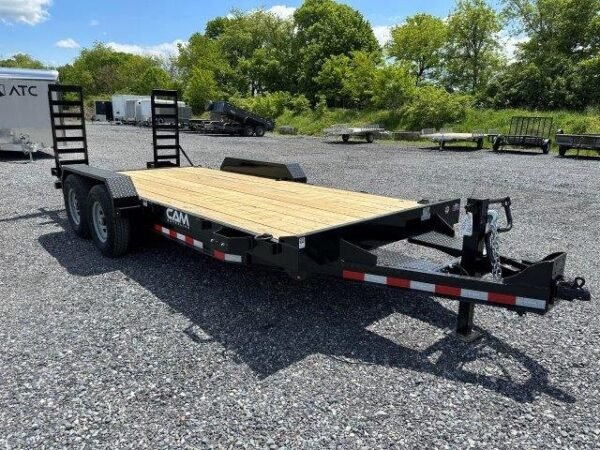 Cam-Superline-7x18-Equipment-Trailer-Self-Clean-Beavertail-Ladder-Ramps-Skid-Steer-Trailer-4-1.jpg CAM Superline 7 x 18 Equipment Trailer