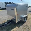 Car-Mate-4x6-Enclosed-Cargo-Trailer-Single-Rear-Door-Torsion-Axle-Luggage-Trailer-1.webp Car Mate 4 x 6 Enclosed Cargo Trailer Single Rear Door