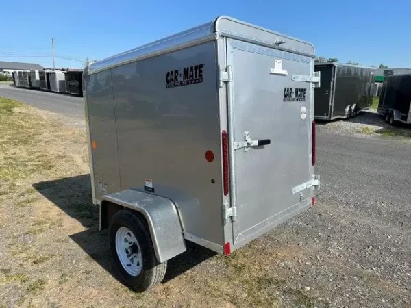 Car-Mate-4x6-Enclosed-Cargo-Trailer-Single-Rear-Door-Torsion-Axle-Luggage-Trailer-4-1.webp Car Mate 4 x 6 Enclosed Cargo Trailer Single Rear Door