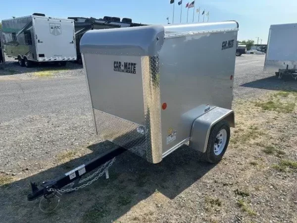 Car-Mate-4x6-Enclosed-Cargo-Trailer-Single-Rear-Door-Torsion-Axle-Luggage-Trailer.webp Car Mate 4 x 6 Enclosed Cargo Trailer Single Rear Door