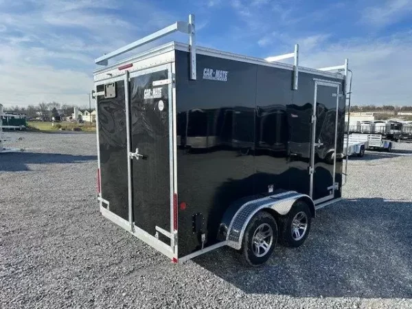 Car-Mate-7-x-12-Enclosed-Cargo-Trailer-Contractor-Package-Ladder-Racks-Aluminum-Wheels-1.webp Car Mate 7 x 12 Enclosed Cargo Trailer