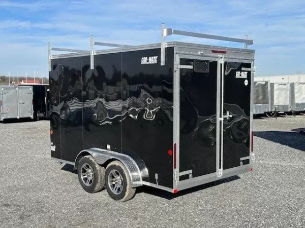 Car-Mate-7-x-12-Enclosed-Cargo-Trailer-Contractor-Package-Ladder-Racks-Aluminum-Wheels-2.webp Car Mate 7 x 12 Enclosed Cargo Trailer