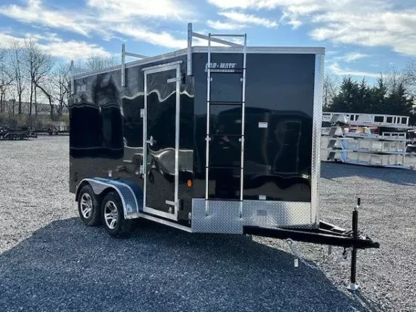 Car-Mate-7-x-12-Enclosed-Cargo-Trailer-Contractor-Package-Ladder-Racks-Aluminum-Wheels-4.webp Car Mate 7 x 12 Enclosed Cargo Trailer