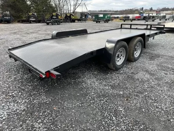 Car-Mate-7-x-18-Open-Car-Trailer-Steel-Deck-Winch-Plate-Slide-Out-Ramps-3.webp Car Mate 7 x 18 Open Car Trailer Full Steel Deck