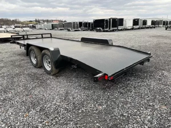 Car-Mate-7-x-18-Open-Car-Trailer-Steel-Deck-Winch-Plate-Slide-Out-Ramps-4.webp Car Mate 7 x 18 Open Car Trailer Full Steel Deck