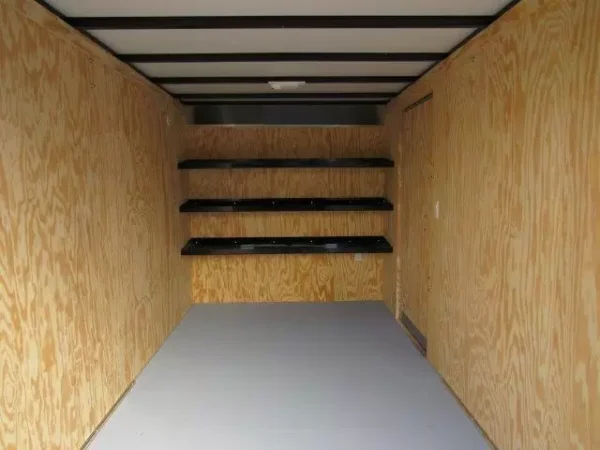 Car-Mate-7x14-Enclosed-Contractor-Trailer-Ladder-Racks-Shelving-Ramp-Door-7.webp Car Mate 7 x 14 Enclosed Contractor Trailer