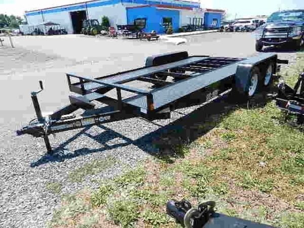 Car-Mate-8x16-Open-Rail-Car-Hauler-1.jpg Car Mate 7 x 16 Car Trailer 7K