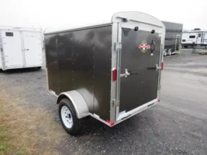 Carry-On 5 x 8 Enclosed Cargo Trailer Rear Ramp Door