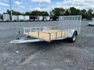 Carry-On 7 x 12 Aluminum Landscape Utility Trailer  -  Rear Gate