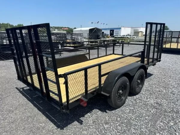 Carry-On-7x14-Landscape-Utility-Trailer-Electric-Brakes-Wood-Deck-Mesh-Sides-Side-ATV-Gate-1-2.webp Carry On 7 x 14 Landscape Utility Trailer