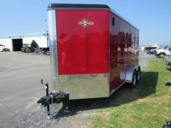Carry-On-7x14-V-Nose-Ramp-Door-Side-Door-7ft-Interior-Height-3.webp Carry On 7 x 14 Enclosed V-Nose Cargo Trailer 6″ Extended Height