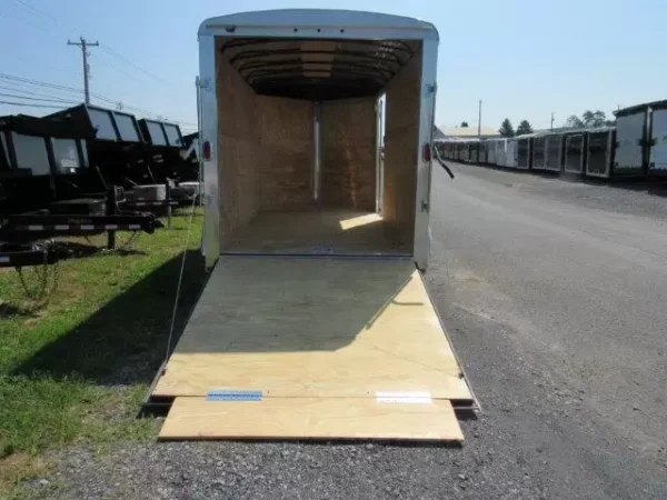 Carry-On-7x14-V-Nose-Ramp-Door-Side-Door-7ft-Interior-Height-5.webp Carry On 7 x 14 Enclosed V-Nose Cargo Trailer 6″ Extended Height