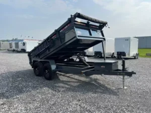 Covered Wagon 6 x 12 Prospector Dump Trailer