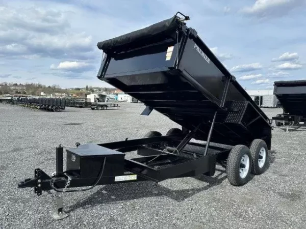 Premier-6x12-Dump-Trailer-Rear-Combo-Gate-Slide-Out-Ramps-Tarp-Kit-1.webp Premier 6 x 12 Low Profile Dump Trailer