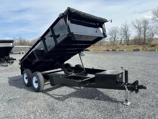 Premier-6x12-Dump-Trailer-Rear-Combo-Gate-Slide-Out-Ramps-Tarp-Kit-2.webp Premier 6 x 12 Low Profile Dump Trailer