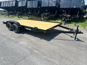 Premier 7 x 16 Open Wood Deck Car Trailer