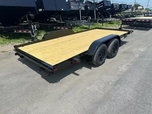Premier-7-x-16-Open-Car-Trailer-Slide-Out-Ramps-Flat-Deck-Spare-Tire-Mount-4.webp Premier 7 x 16 Open Wood Deck Car Trailer