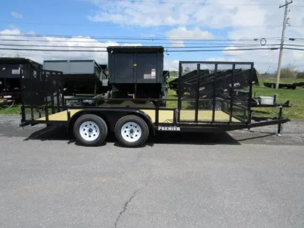 Premier-7x16-Dual-Axle-Utility-Trailer-Side-ATV-Gate-5-1.webp Premier 7 x 16 Landscape Utility Trailer