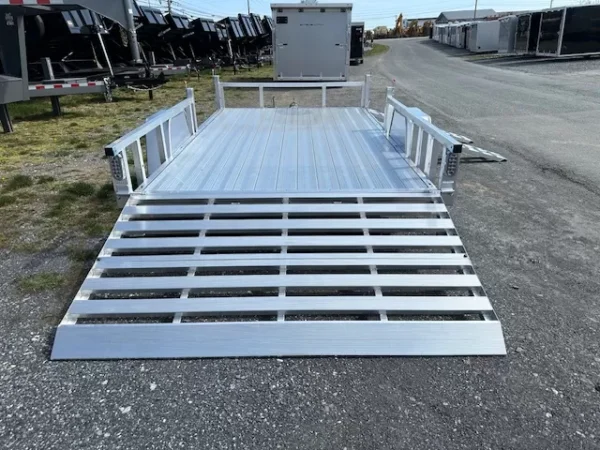 Sport Haven 7×12 Aluminum Utility Trailer Side ATV Ramps
