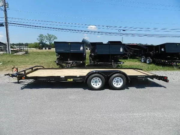 p-2391-20-big-tex-equipment-trailer-with-removable-fenders-and-beavertail-3.webp Big Tex 7 x 20 Open Car Hauler Slide Out Ramps