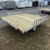 Cargo Pro 8 x 9 Aluminum (2) Place ATV Trailer  -  Aluminum Ramps